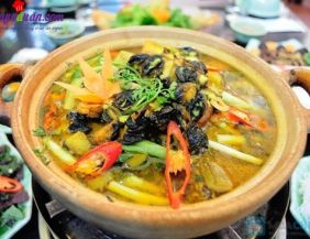 Ốc xào chuối